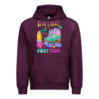 Mauve Wine rolling into first grade Urban Hoodie - BundleAndBundleShop