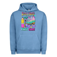 Pigment Pebble Blue rolling into first grade Urban Hoodie - BundleAndBundleShop