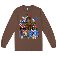 Chestnut trust in the lord Long Sleeve Tee - Zillion Design Studio