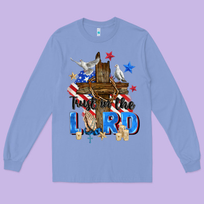 Trust In The Lord Long Sleeve Tee Designed By Zillion Design Studio