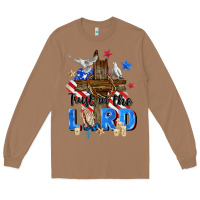 Toasted Coconut trust in the lord Long Sleeve Tee - Zillion Design Studio