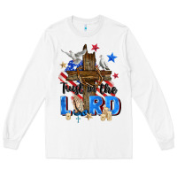 White trust in the lord Long Sleeve Tee - Zillion Design Studio