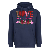 Navy love is all you need Heavyweight Hoodie - AdoDesignShop