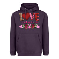 Plum love is all you need Heavyweight Hoodie - AdoDesignShop