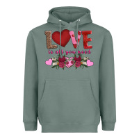 Sage love is all you need Heavyweight Hoodie - AdoDesignShop