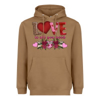 Toasted Coconut love is all you need Heavyweight Hoodie - AdoDesignShop