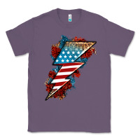 Lavender American lightning bolt Classic Tee - Neo Western