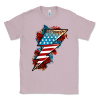 Lilac American lightning bolt Classic Tee - Neo Western