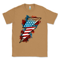 Toasted Coconut American lightning bolt Classic Tee - Neo Western