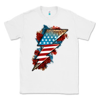 White American lightning bolt Classic Tee - Neo Western