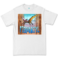 White dinosaur pterodactyl Premium Tee - Artiststas