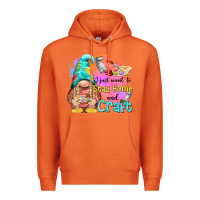 Carrot i just want stay home and craft Premium Hoodie - NancyCooperArtShop