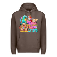 Coffee i just want stay home and craft Premium Hoodie - NancyCooperArtShop