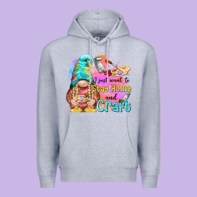 I Just Want Stay Home And Craft Premium Hoodie Designed By Nancycooperartshop