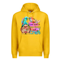 Lemon i just want stay home and craft Premium Hoodie - NancyCooperArtShop