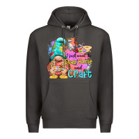 Smoke i just want stay home and craft Premium Hoodie - NancyCooperArtShop