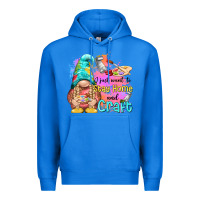 True Royal i just want stay home and craft Premium Hoodie - NancyCooperArtShop