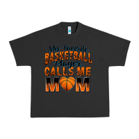 Pigment Black my favorite basketball player calls me mom Urban Heavy Tee - Zillion Design Studio