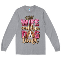 Heather Grey wife mother dog lover Long Sleeve Tee - Zillion Design Studio