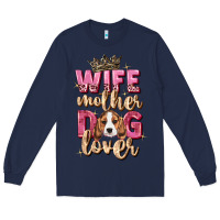 Navy wife mother dog lover Long Sleeve Tee - Zillion Design Studio