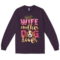 Plum wife mother dog lover Long Sleeve Tee - Zillion Design Studio