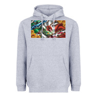 Heather Grey usa flag and mexico flag with sunflower and cowhide  license plate Heavyweight Hoodie - Artiststas
