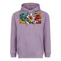 Lavender usa flag and mexico flag with sunflower and cowhide  license plate Heavyweight Hoodie - Artiststas