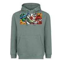 Sage usa flag and mexico flag with sunflower and cowhide  license plate Heavyweight Hoodie - Artiststas