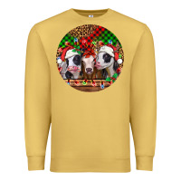 Antique Gold Christmas heifers Christmas Premium Sweatshirt - Jasminsmagicworld