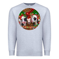 Heather Grey Christmas heifers Christmas Premium Sweatshirt - Jasminsmagicworld