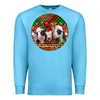 Ocean Blue Christmas heifers Christmas Premium Sweatshirt - Jasminsmagicworld