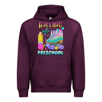Mauve Wine rolling into preschool Urban Hoodie - BundleAndBundleShop