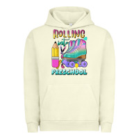 Pigment Pistachio rolling into preschool Urban Hoodie - BundleAndBundleShop