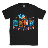 Black All American Mama 4th of July Classic Tee - CowGirlArtShop