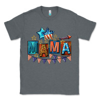 Charcoal Heather All American Mama 4th of July Classic Tee - CowGirlArtShop