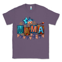 Lavender All American Mama 4th of July Classic Tee - CowGirlArtShop