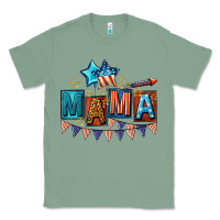 Sage All American Mama 4th of July Classic Tee - CowGirlArtShop