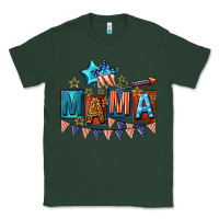 Sports Green All American Mama 4th of July Classic Tee - CowGirlArtShop