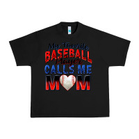 Black my favorite baseball player calls me mom Urban Heavy Tee - Zillion Design Studio