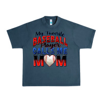 Midnight Navy my favorite baseball player calls me mom Urban Heavy Tee - Zillion Design Studio