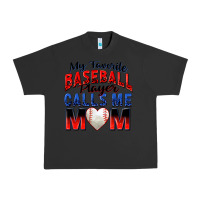 Pigment Black my favorite baseball player calls me mom Urban Heavy Tee - Zillion Design Studio