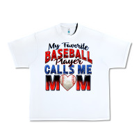 White my favorite baseball player calls me mom Urban Heavy Tee - Zillion Design Studio