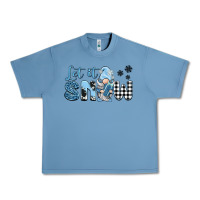 Pebble Blue let it snow gnome Urban Heavy Tee - BarkalooDesign