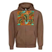 Chestnut indian headdress pattern tumbler Zipper Hoodie - HRA Design Shop