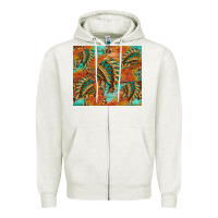 Oatmeal Heather indian headdress pattern tumbler Zipper Hoodie - HRA Design Shop