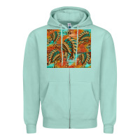Seafoam indian headdress pattern tumbler Zipper Hoodie - HRA Design Shop