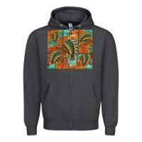 Smoke indian headdress pattern tumbler Zipper Hoodie - HRA Design Shop
