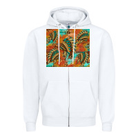 White indian headdress pattern tumbler Zipper Hoodie - HRA Design Shop