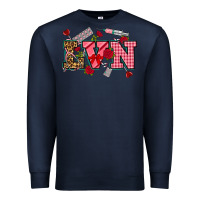 Navy valentines day lvn Premium Sweatshirt - NancyCooperArtShop