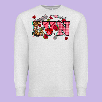 Valentines Day Lvn Premium Sweatshirt Designed By Nancycooperartshop